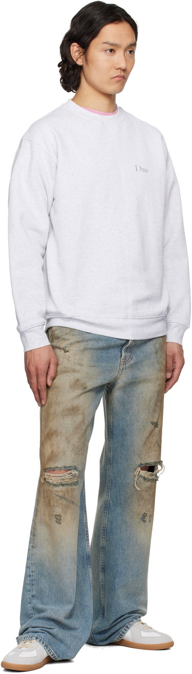 Sveter Dime Dime Classic Small Logo Crewneck Sweatshirt Šedá | DIMESP2538ASH, 3
