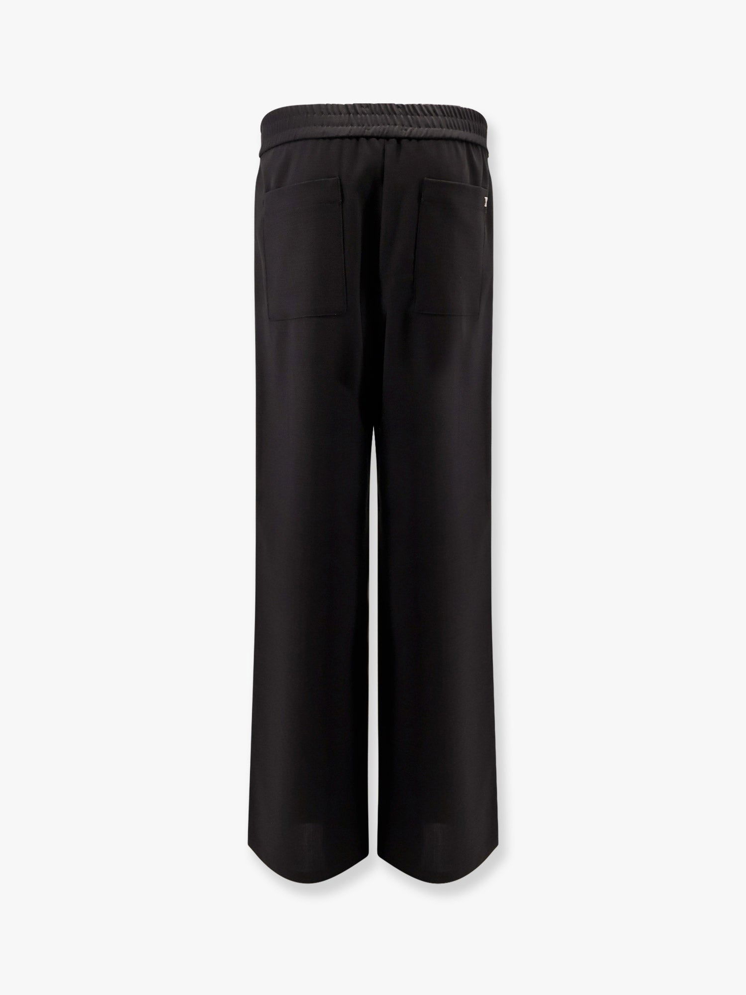 Nohavice AMI Wide-Leg Trousers with Belt by Ami Paris Čierna | HTR214WV0066001, 1