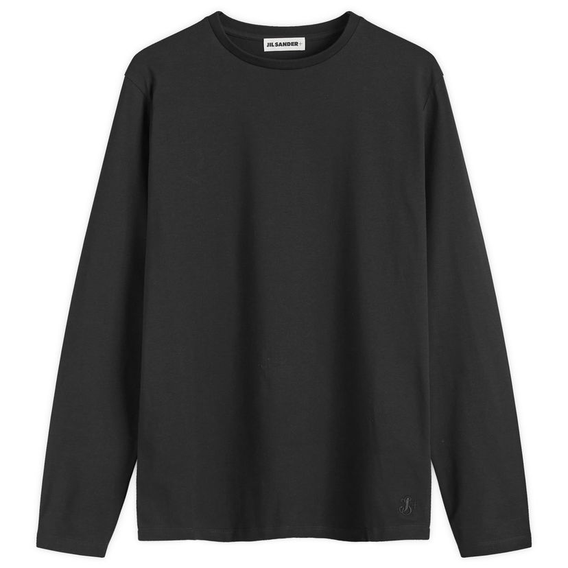 Tričko Jil Sander Plus Regular Fit Long Sleeve T-Shirt Čierna | J47GC0004-J45049-001