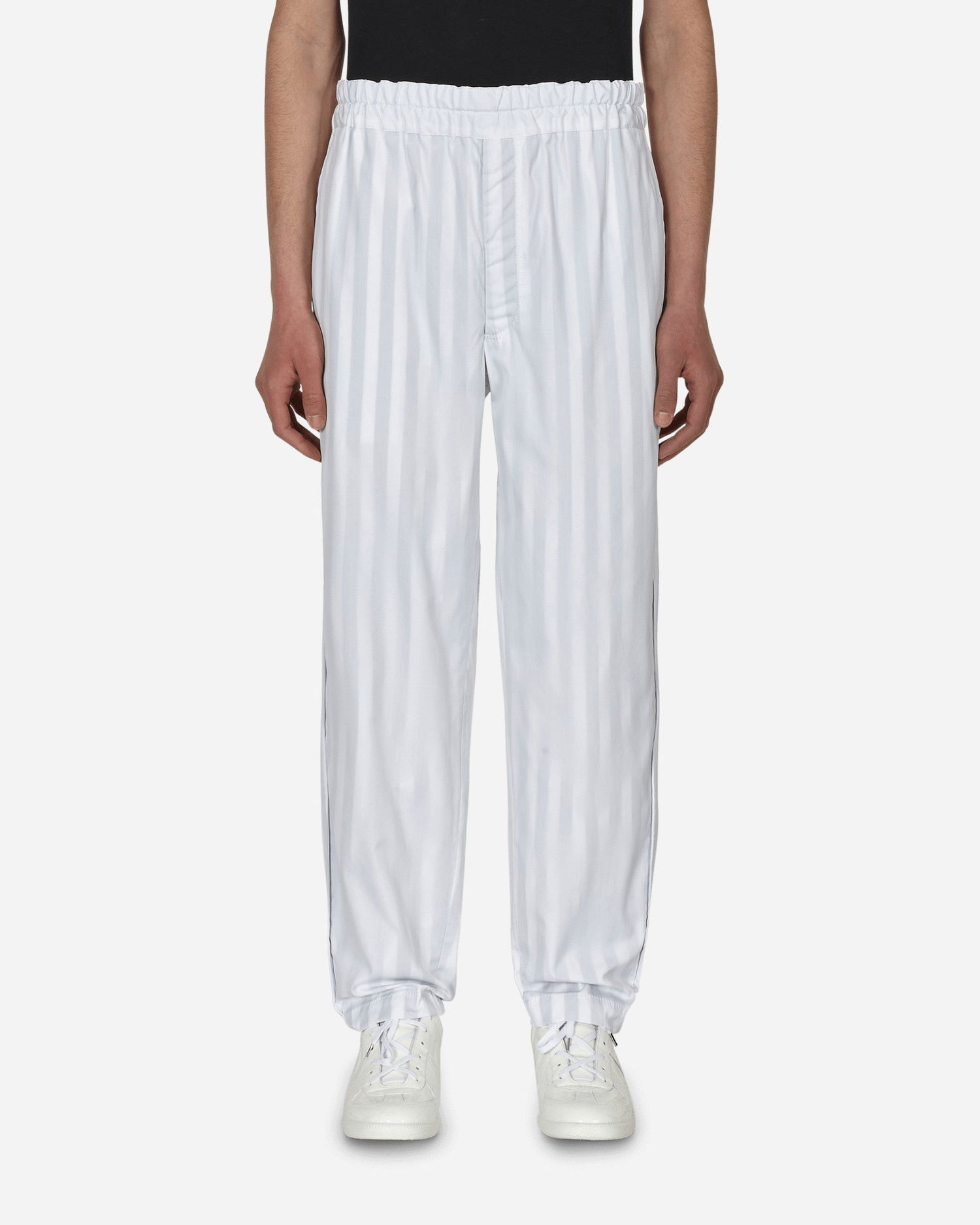 Nohavice Comme des Garçons Stripe Trousers Biela | FI-P013 1, 0