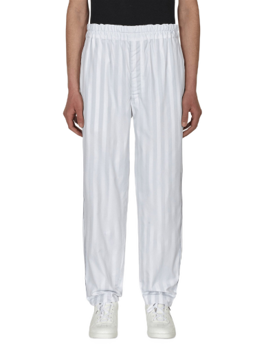 Nohavice Comme des Garçons Stripe Trousers Biela | FI-P013 1