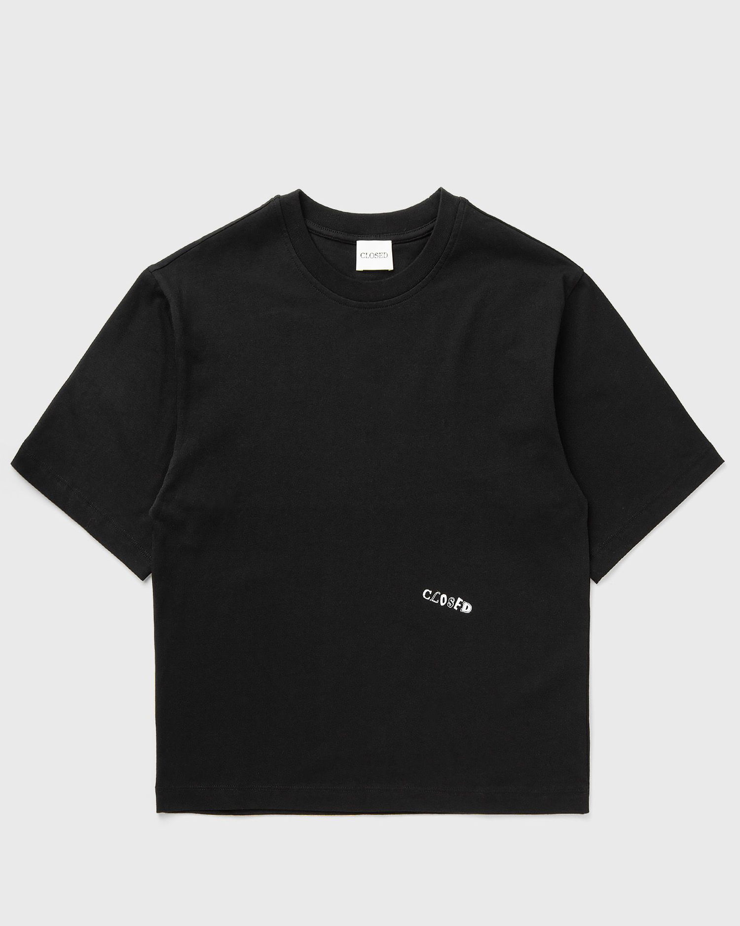Tričko CLOSED Front Text Print T-Shirt Čierna | C95925-44H-PR-100, 0