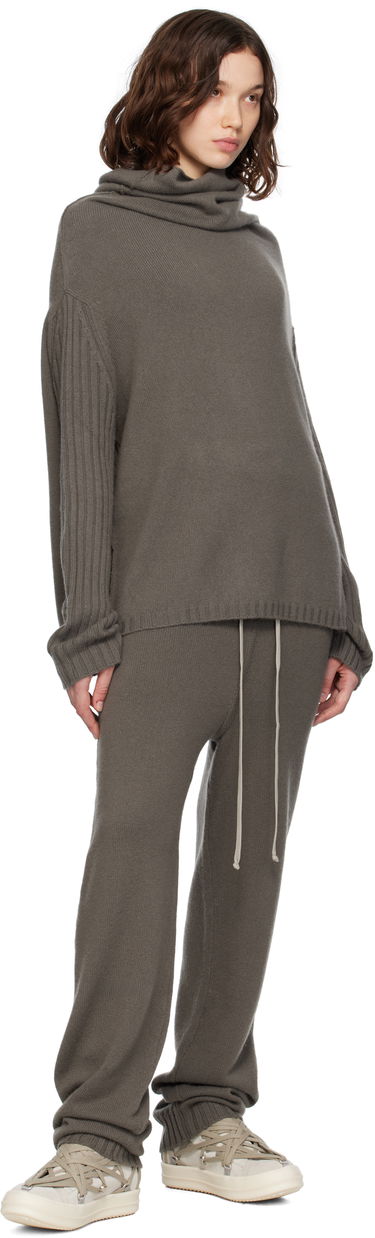 Sveter Rick Owens Rick Owens Concordians Rasato Cashmere Knit Turtleneck Šedá | RP02E4674 KLWS, 3