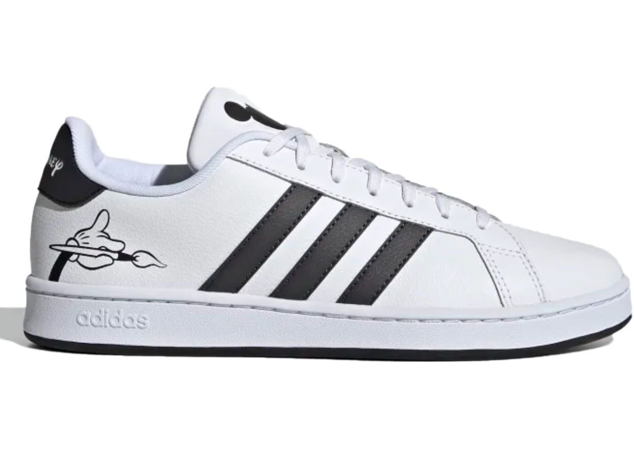 Tenisky a topánky adidas Originals Grand Court Base Disney Mickey Mouse Brush Biela | GW3658, 0