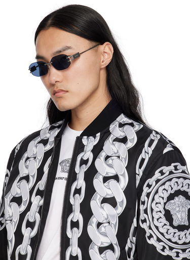 Slnečné okuliare Versace Versace Damier Plaque Sunglasses Modrá | 0VE2274 10008058 8056262249895, 3