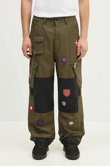Cargo nohavice BILLIONAIRE BOYS CLUB Cargo Pants With Patches Zelené | B24315, 0
