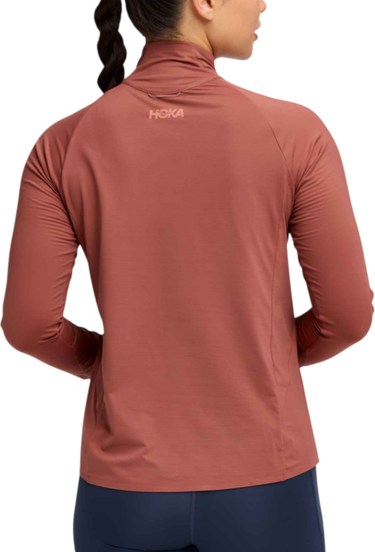 Mikina Hoka One One GlideTech Quarter Zip Top Červená | 1164155-roug, 1
