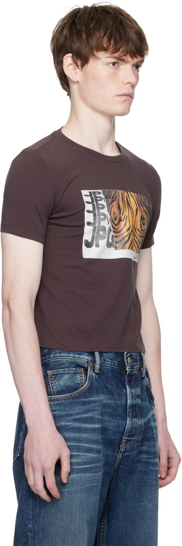 Tričko Jean Paul Gaultier Jean Paul Gaultier Printed Wood T-Shirt Hnedá | 25/03-W-TO294-J002-710060, 1