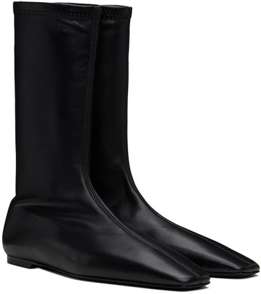 Oblečenie TOTEME TOTEME 'The Sock' Stretch Leather Boots Čierna | 244-WAS0160-LE0089, 3