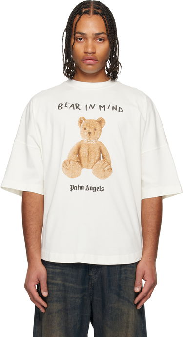 Tričko Palm Angels 'Bear In Mind' Oversized T-shirt Biela | PMAA10BF25JER0040360, 0