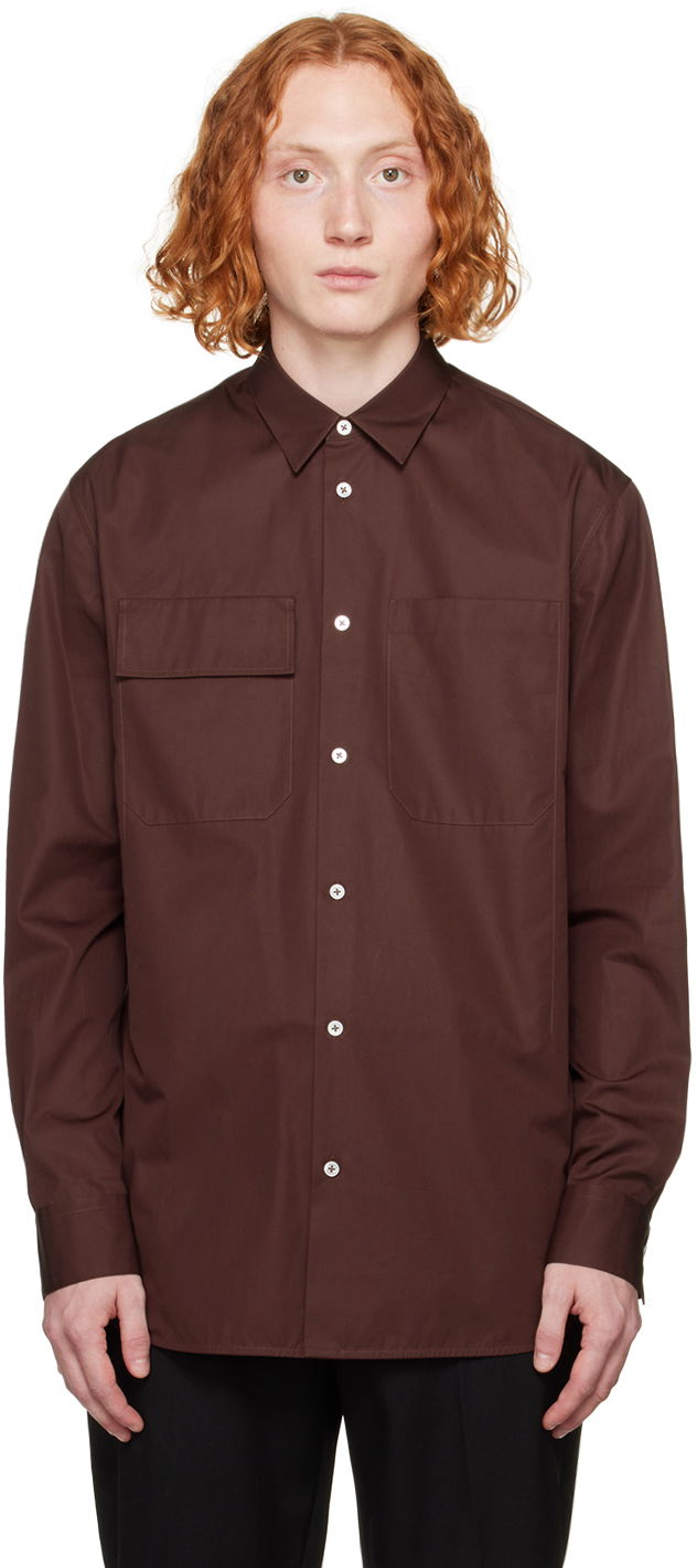 Košeľa Jil Sander Pocket Shirt Vínová | J23DL0002_J45001, 0