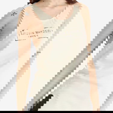 Tielko Maison Margiela Maison Margiela Logo Vest Top Béžová | S51NL0048S24522103, 5