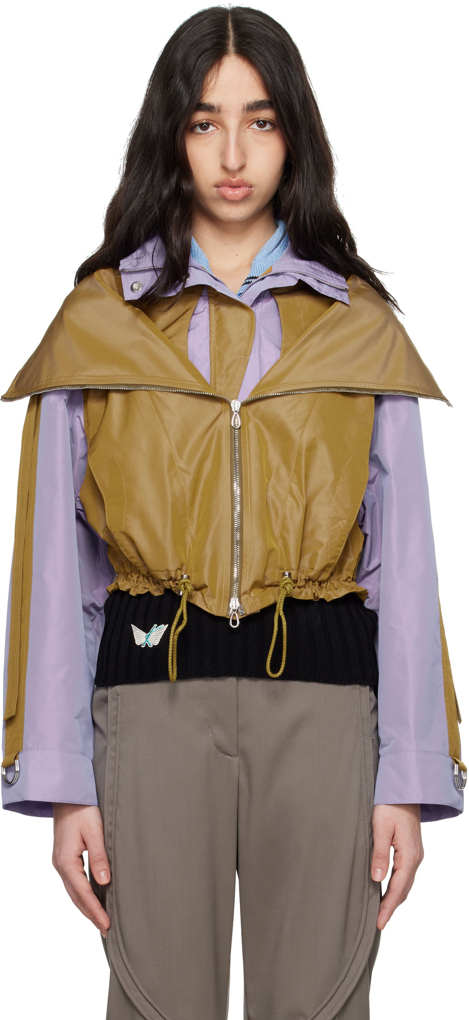 Bunda KIKO KOSTADINOV Kiko Kostadinov Erro Cropped Hooded Jacket Fialová | KKWSS25J01-22, 0