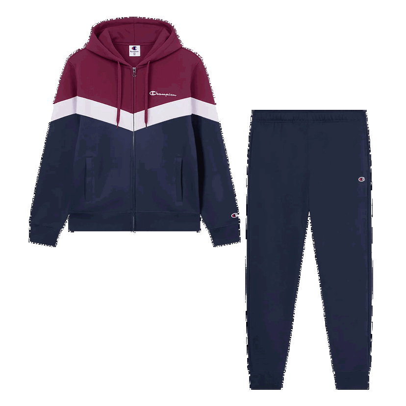 Súprava Champion Color Block Full-Zip Hooded Top and Jogger Pants Set Rôznofarebný | 221789-RS522