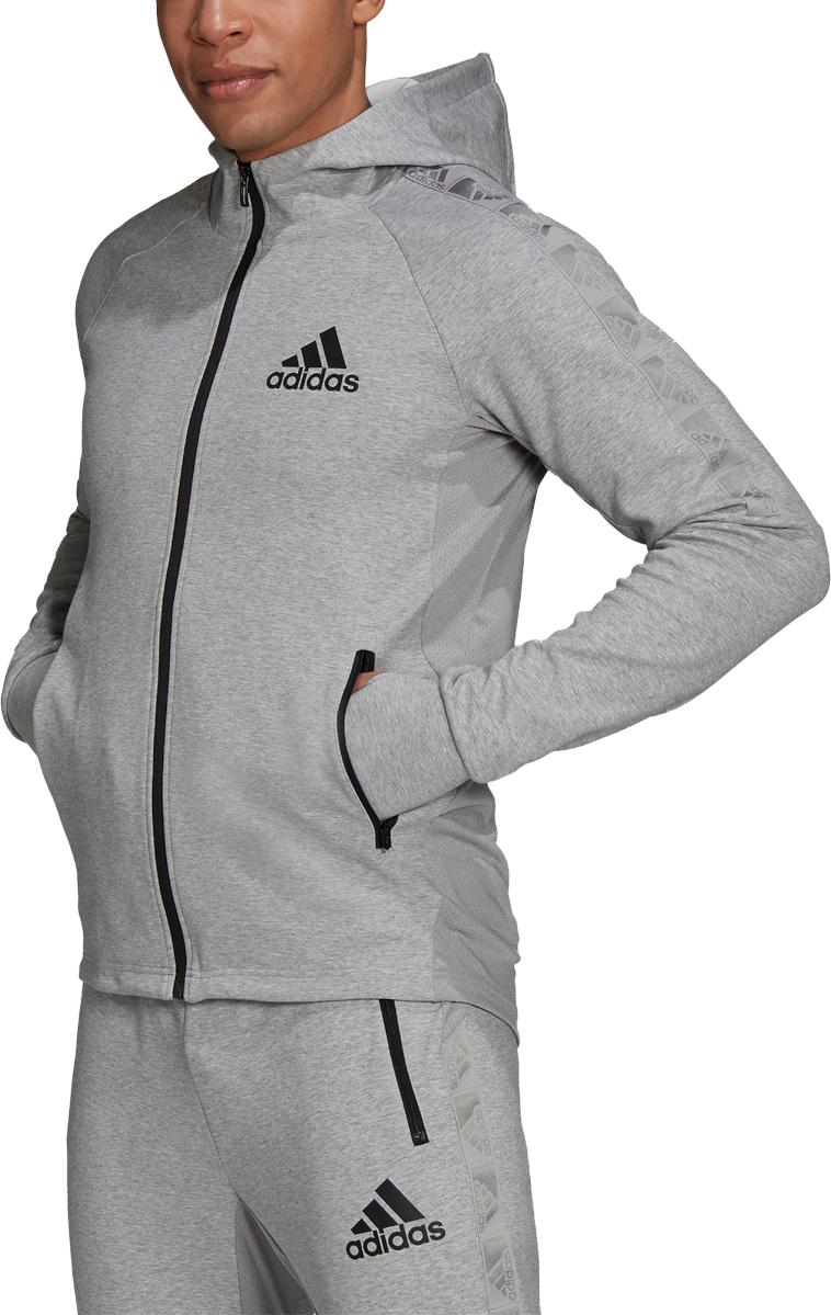 Mikina adidas Originals Motion FZ Hoodie Šedá | h28797, 0