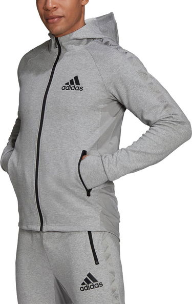 Mikina adidas Originals Motion FZ Hoodie Šedá | h28797, 0