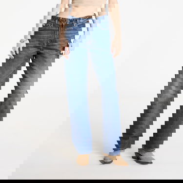 Džínsy CALVIN KLEIN Signature 90S Straight Short Jeans Modrá | LV047D728G YY9 Short, 0