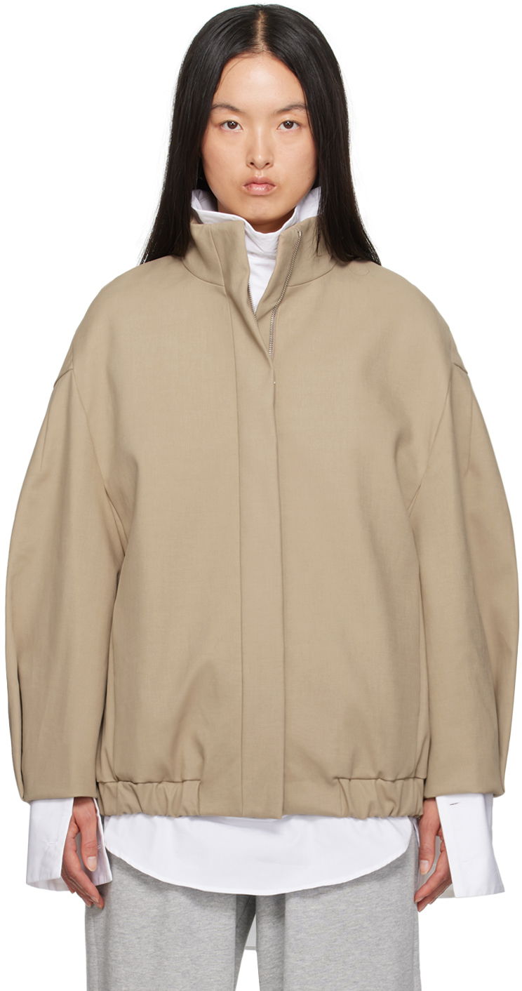 Bunda Dries Van Noten Loose Fit Jacket Béžová | 242-010504-9129, 0