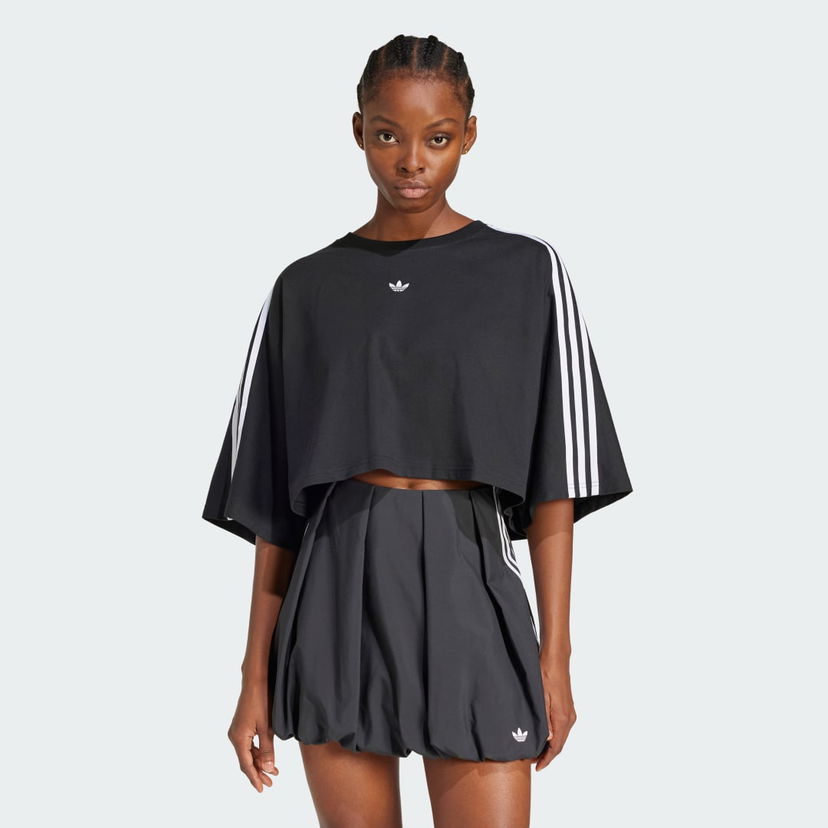Crop Top adidas Performance Adilenium Season 3 Boxy Oversized Cropped T-Shirt Čierna | JY8884