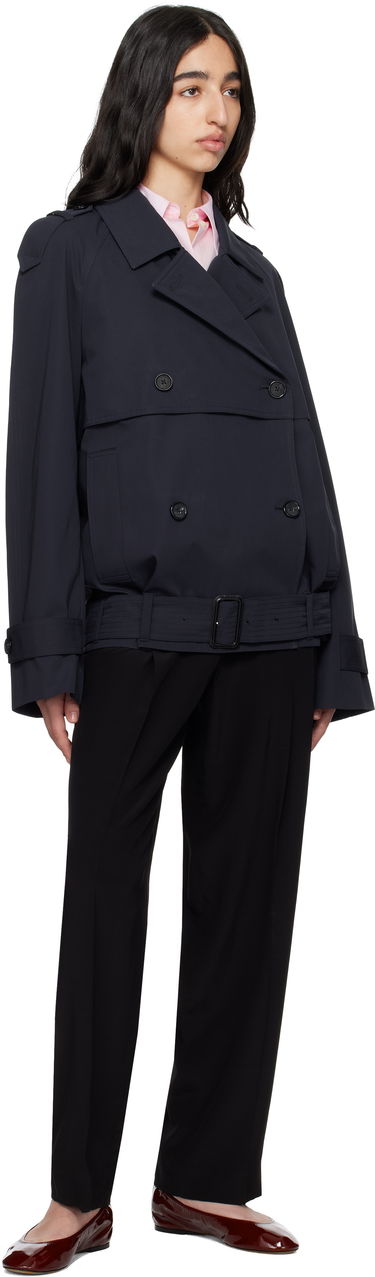 Trenčkot TOTEME TOTEME Short Trench Jacket Navy | 252-WRO0174-FB0379, 3