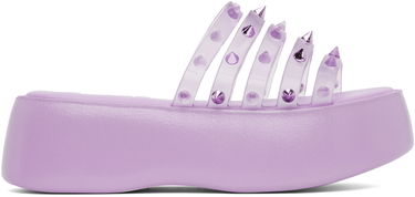 Starostlivosť o obuv Jean Paul Gaultier Jean Paul Gaultier Melissa Edition 'The Becky Punk Love' Platform Slides Fialová | 23/12-F-CS002-X033-29, 0