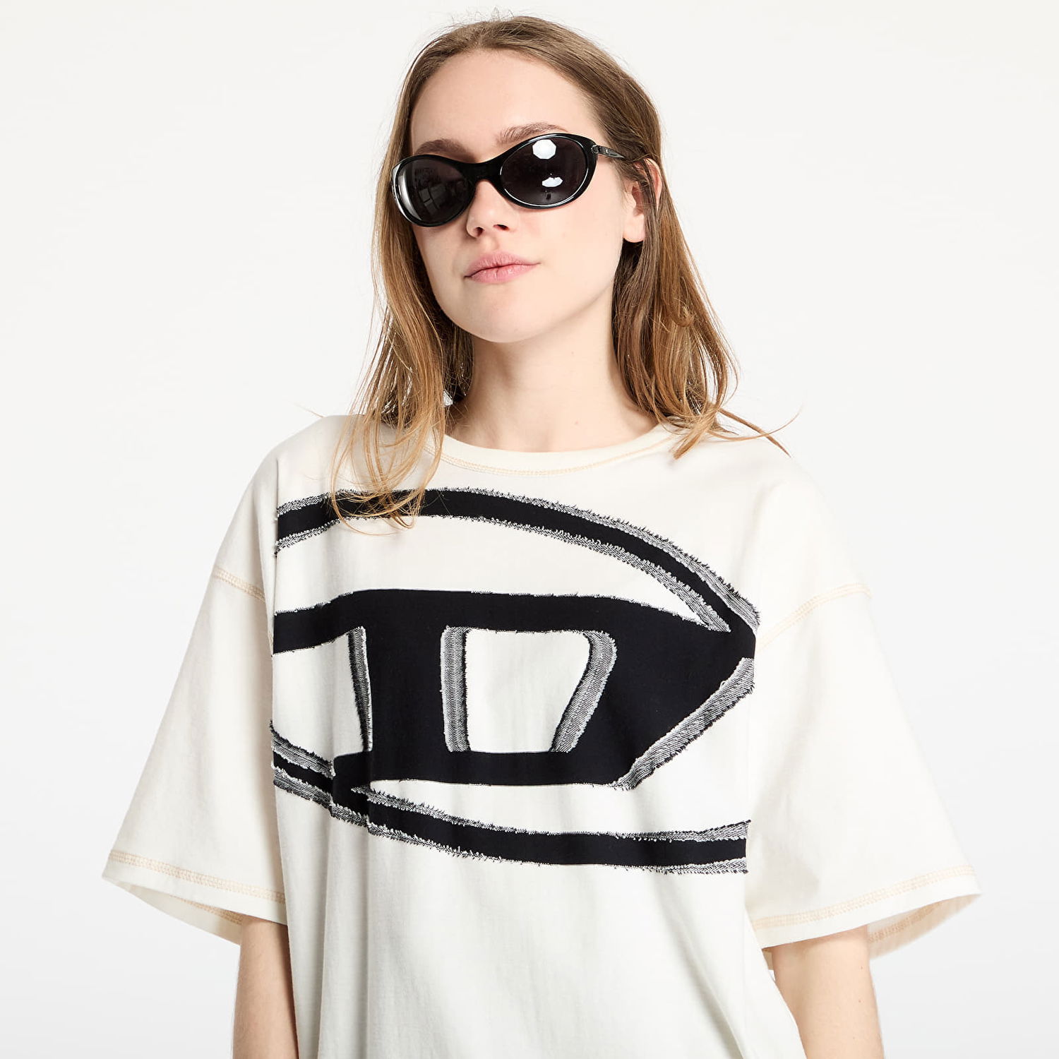 Tričko Diesel Diesel T-Doxt Graphic T-Shirt Biela | A16185_0GIAS Off White, 1