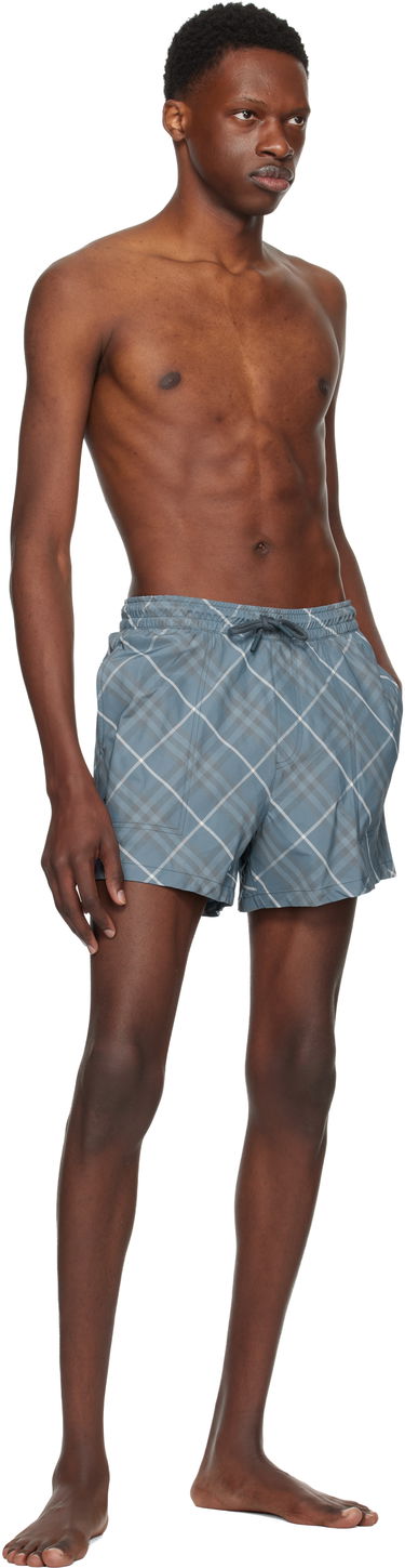 Plavky Burberry Burberry Check Swim Shorts Modrá | 8110726, 3