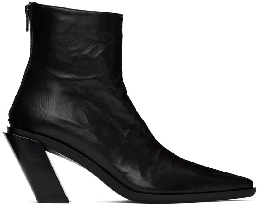 Oblečenie Ann Demeulemeester Ann Demeulemeester Florentine Leather Ankle Boots Čierna | 2301-W-F29-LT111-099