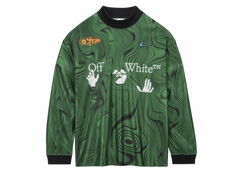 Dres Nike Off-White x Allover Print Jersey Kelly Green Zelené | FQ0998-389