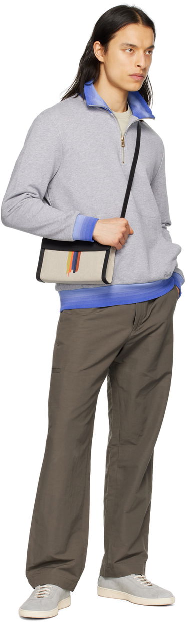Sveter Paul Smith Paul Smith Half-Zip Sweatshirt Šedá | M1R-349X-K01647-72, 3