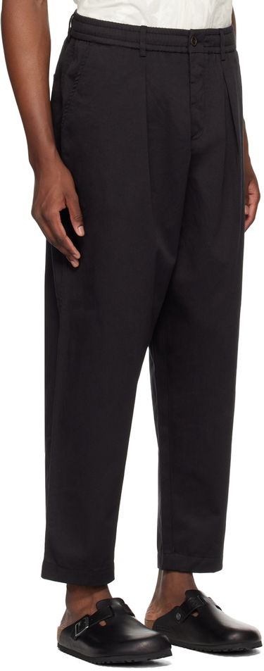 Nohavice Universal Works Universal Works Pleated Trousers Čierna | 00134, 4