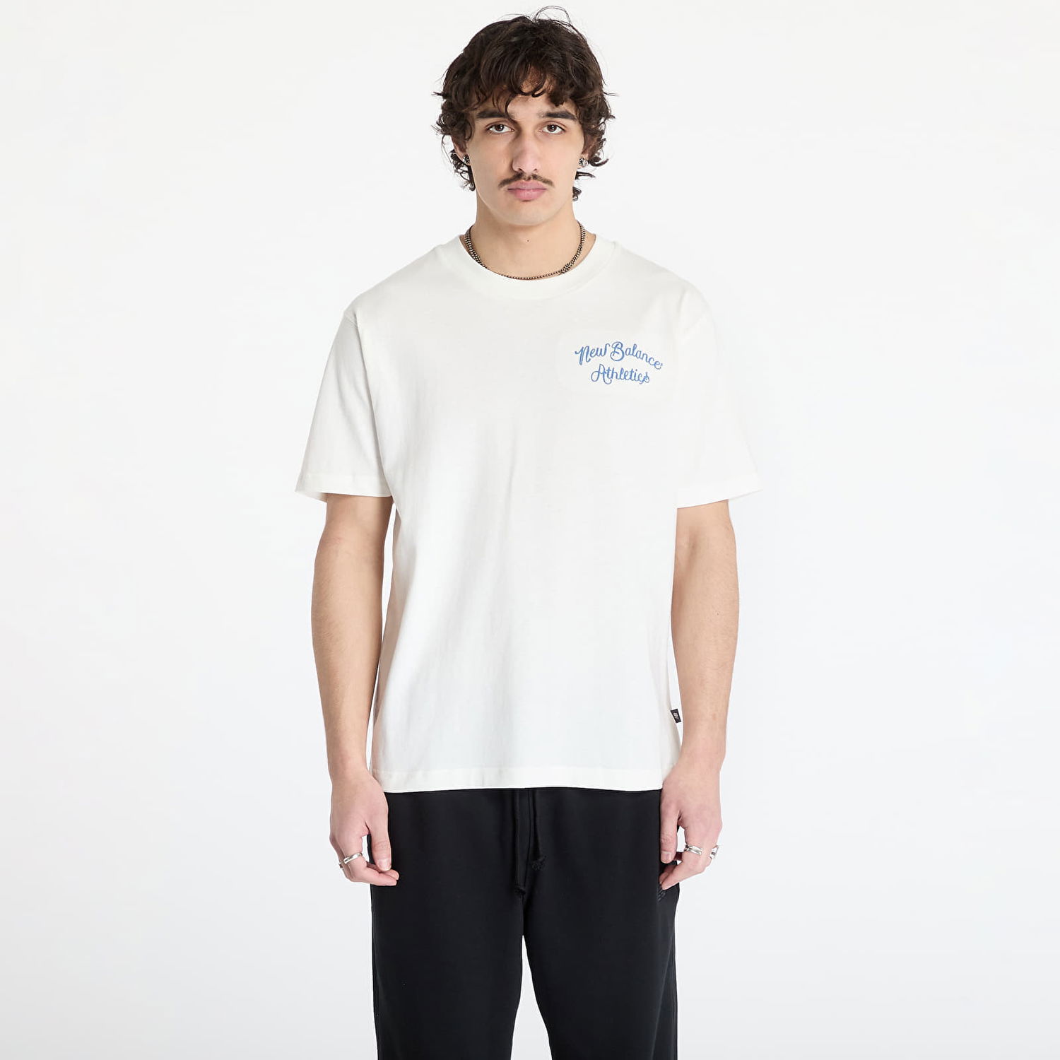Tričko New Balance Relaxed League T-Shirt Biela | MT43556SST, 0