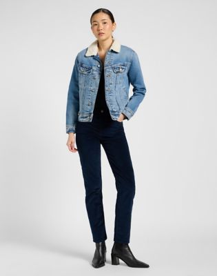 Bunda Lee Lee Sherpa Rider Jacket Size XS Modrá | 112370869, 1