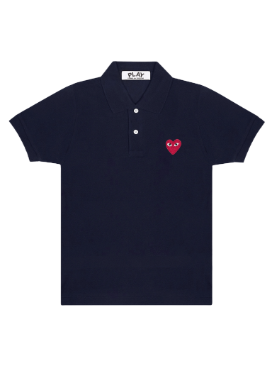 Polo tričko Comme des Garçons Play Heart Polo Tee Navy | AZ T006 051 2
