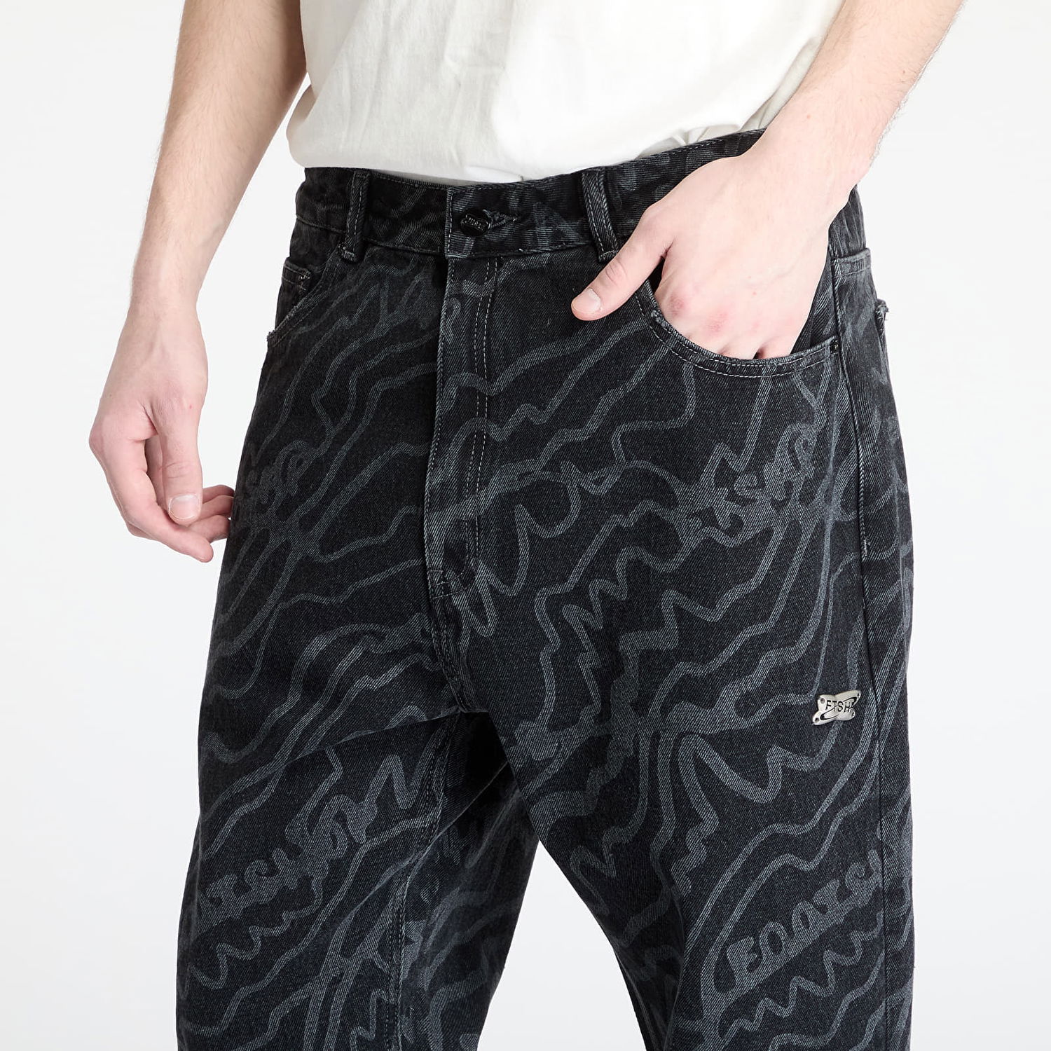 Džínsy Footshop FTSHP Silver Lining Denim Pants 34 Čierna | FTSHP_471, 1