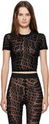 Versace Jeans Couture Tulle Flock Liquify T-Shirt
