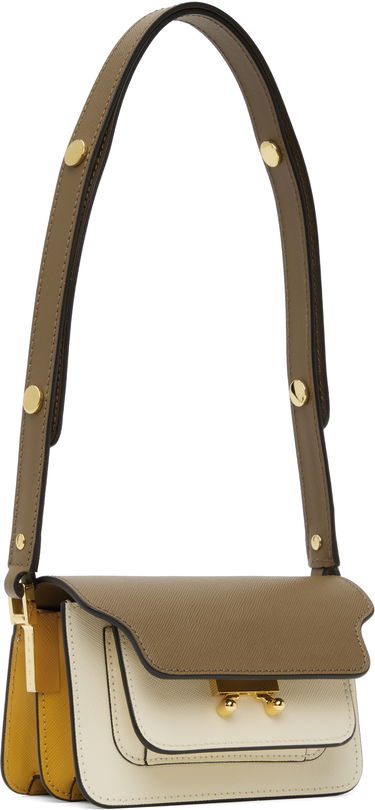 Taška cez rameno Marni Marni Kids Two-Tone Trunk Bag Béžová | M00998, 1