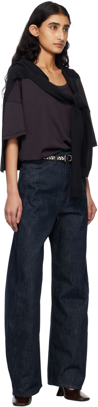 Tričko LEMAIRE Lemaire Rib Knit T-Shirt Čierna | TO1146 LJ1016, 4