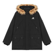 Down Jacket With Faux Fur Hood