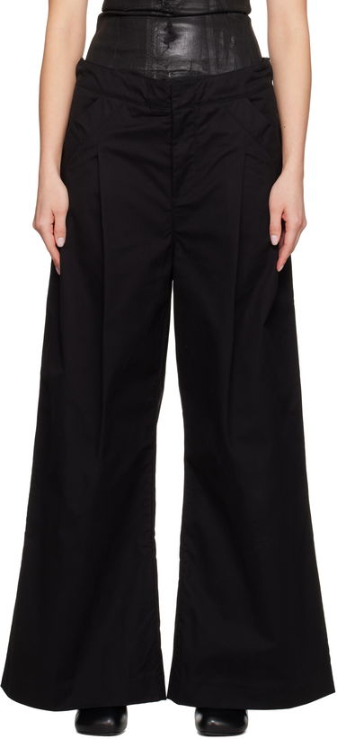 Nohavice Entire Studios Entire Studios Wares Wide-Leg Trousers Čierna | ESU-S25-3007-BL, 0