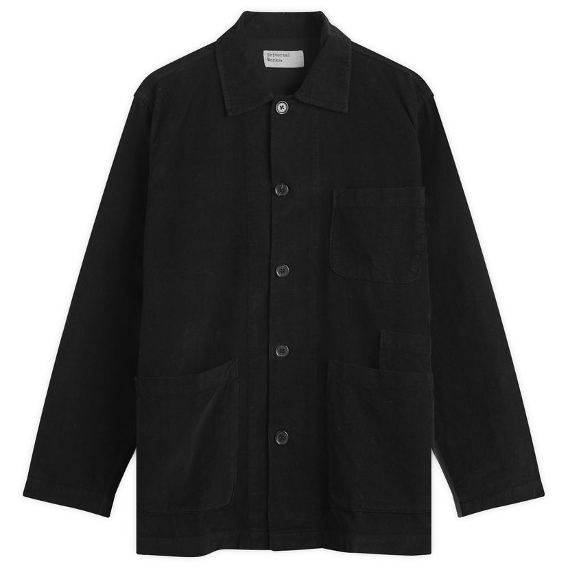 Košeľa Universal Works Fine Cord Bakers Overshirt, Size Small Čierna | 33565-BLK