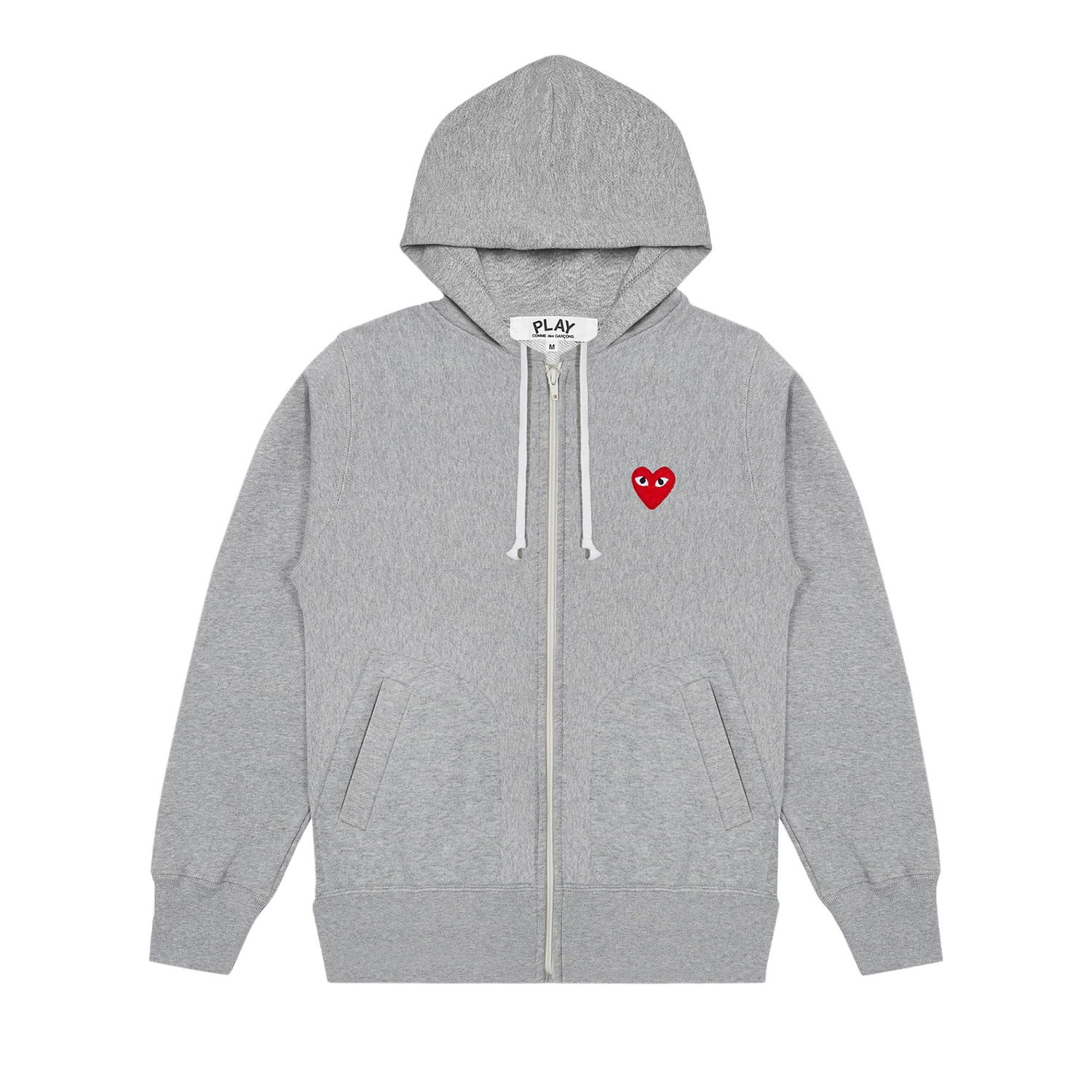 Mikina Comme des Garçons Play Multi Heart Zip Up Hoodie Šedá | AZ T250 051 1, 1