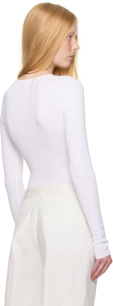 Tričko TOTEME TOTEME Compact Cotton T-Shirt Biela | 252-WRT0491-YA0172, 2
