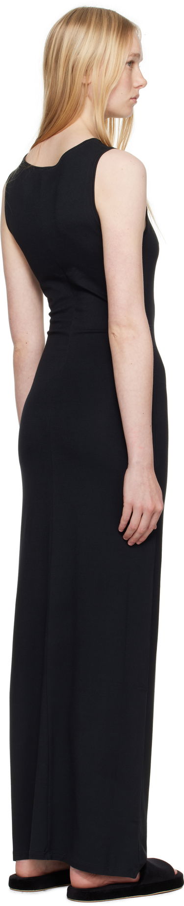 Šaty SKIMS SKIMS Smooth Layers Boat Neck Maxi Dress Čierna | DS-DRS-8491W, 2