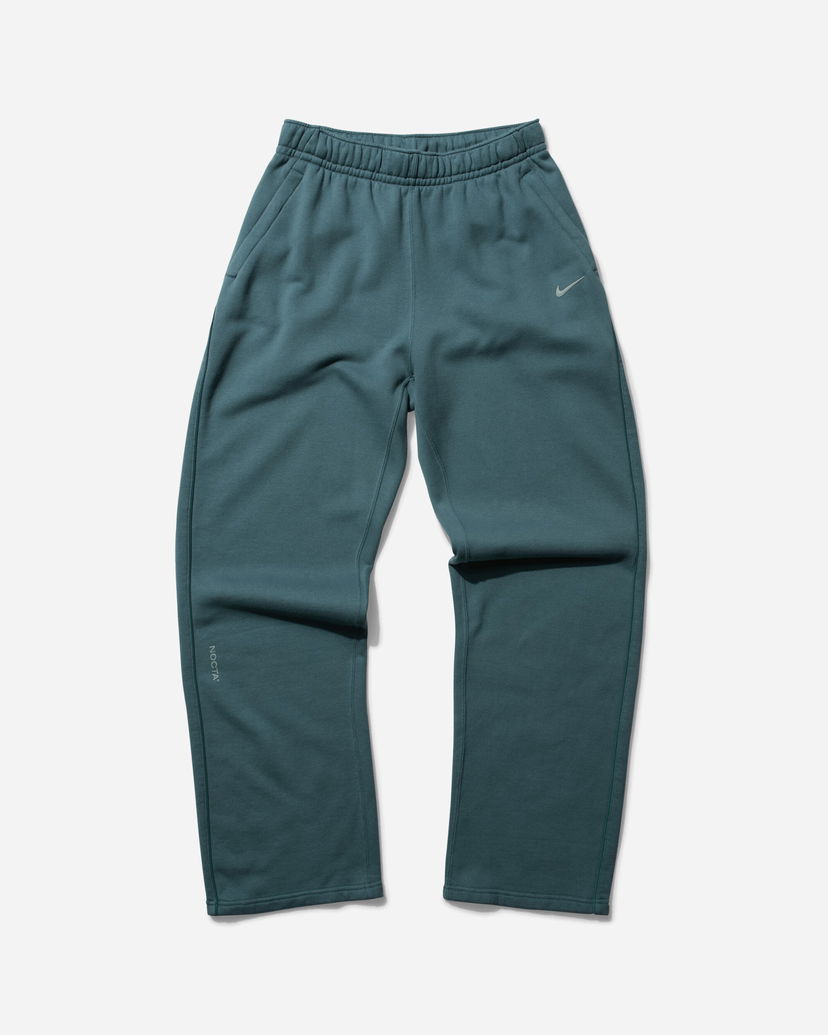 Nohavice Nike NOCTA Open Hem Fleece Pants Mineral Slate Tyrkysová | FZ4675-382