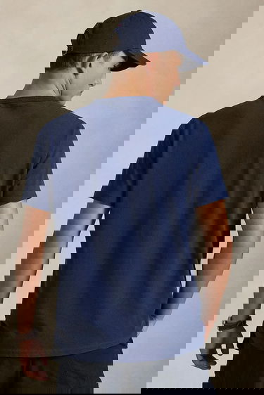 Tričko Polo by Ralph Lauren Polo Logo Cotton Crew Neck T-Shirt Navy | 710916698, 1