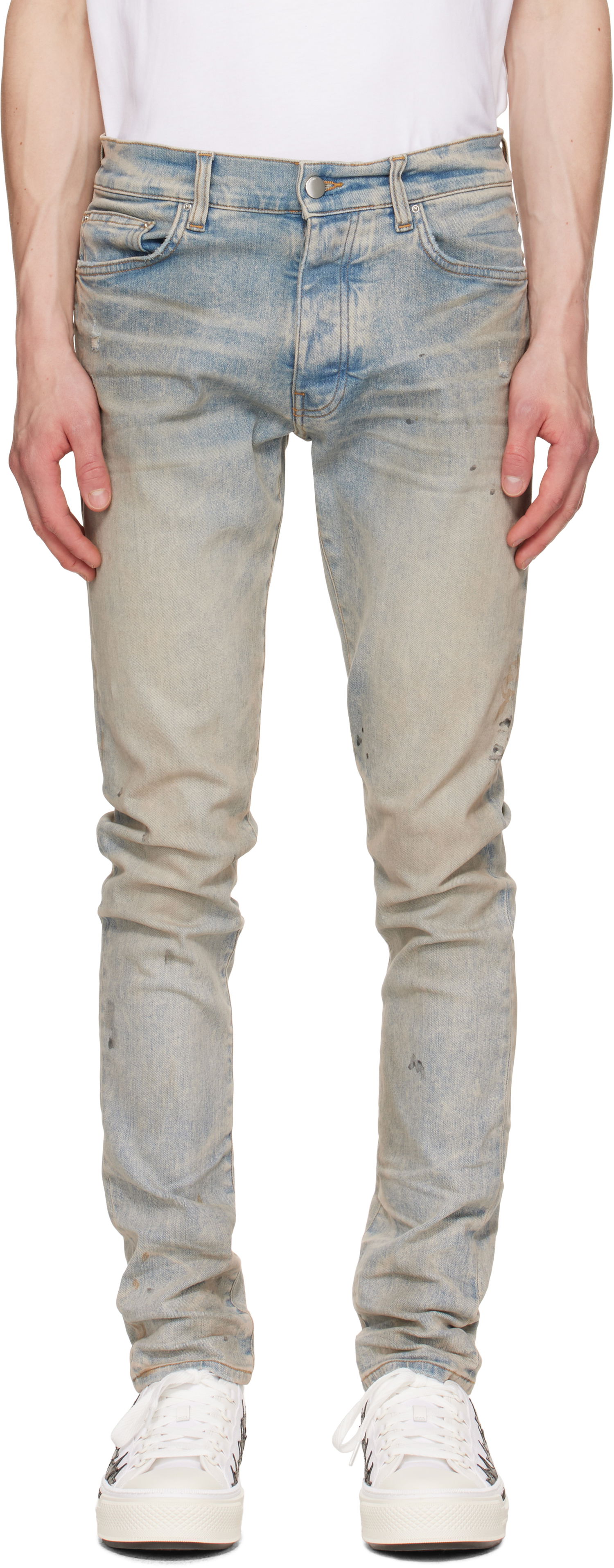 Džínsy AMIRI AMIRI Stack Jeans Modrá | AMDNSY1159, 0