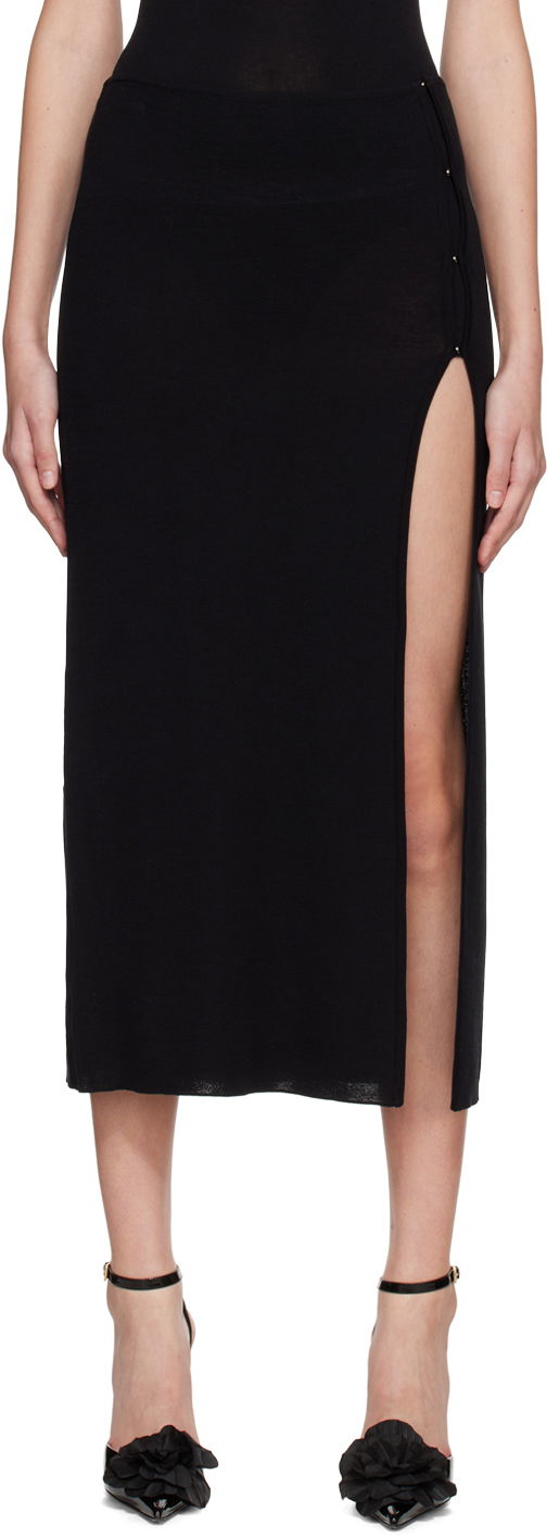 Sukňa BEC + BRIDGE BEC + BRIDGE Sorrento Midi Skirt with Side Slit Čierna | H22-30388, 0