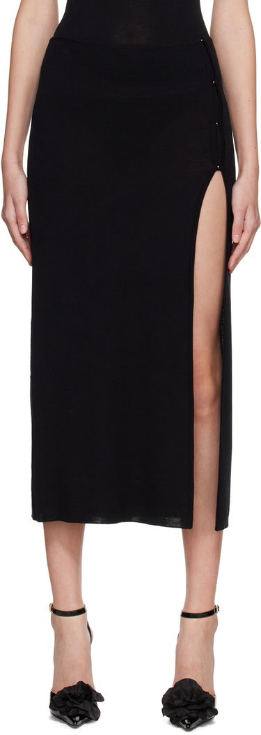 Sukňa BEC + BRIDGE BEC + BRIDGE Sorrento Midi Skirt with Side Slit Čierna | H22-30388, 0