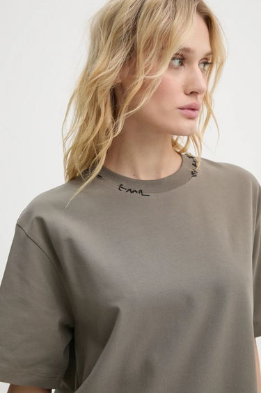 Tričko HELIOT EMIL Oversized T-Shirt Zelené | AW24.M.09.127.DG23, 6